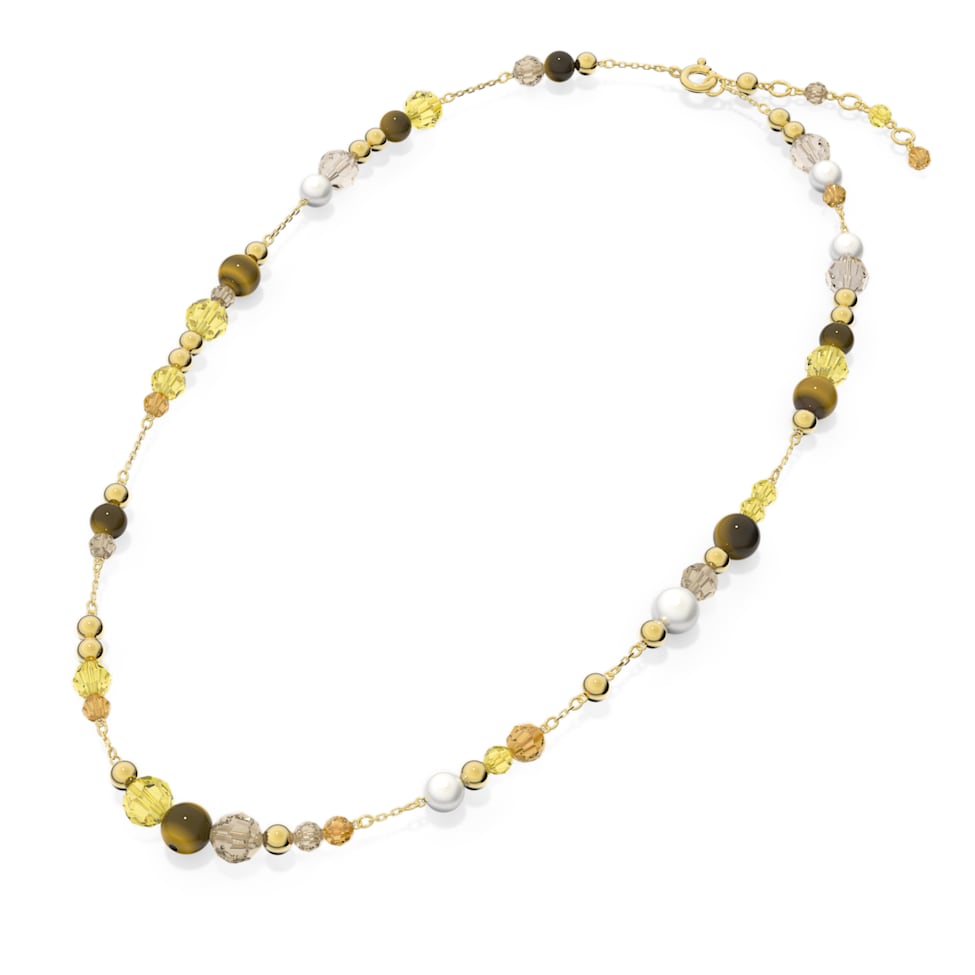 Somnia necklace, Long, Multicolored, Gold-tone plated by SWAROVSKI