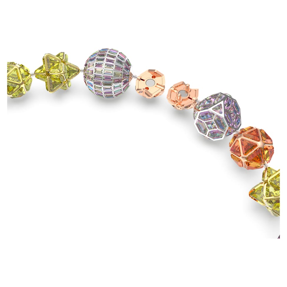 Curiosa necklace, Magnetic closure, Multicolored, Mixed metal finish by SWAROVSKI