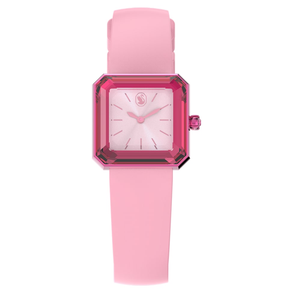 Watch, Silicone strap, Pink by SWAROVSKI