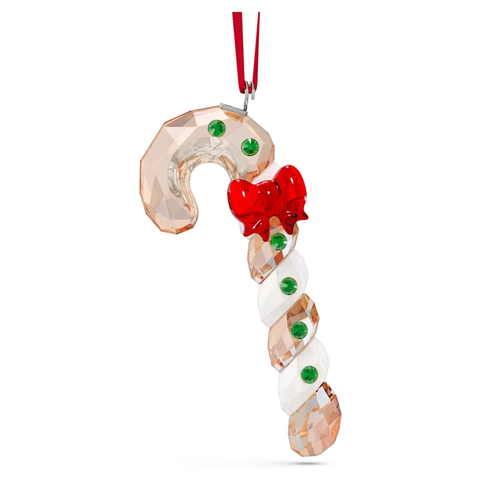 Holiday Cheers Gingerbread Candy Cane Ornament by SWAROVSKI