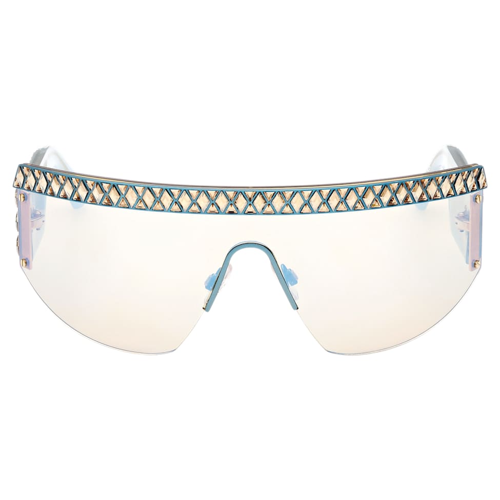 Sunglasses, Mask, Gradient tint, SK0363 30X, Blue by SWAROVSKI