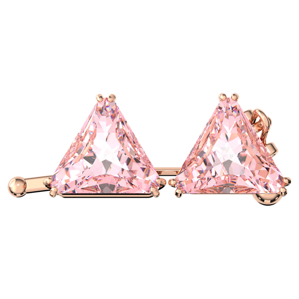 Ortyx extender, Triangle cut, Pink, Rose gold-tone plated by SWAROVSKI