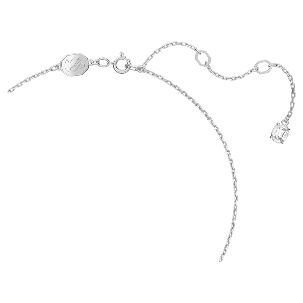 Constella pendant, Round cut, Pavé, White, Rhodium plated by SWAROVSKI
