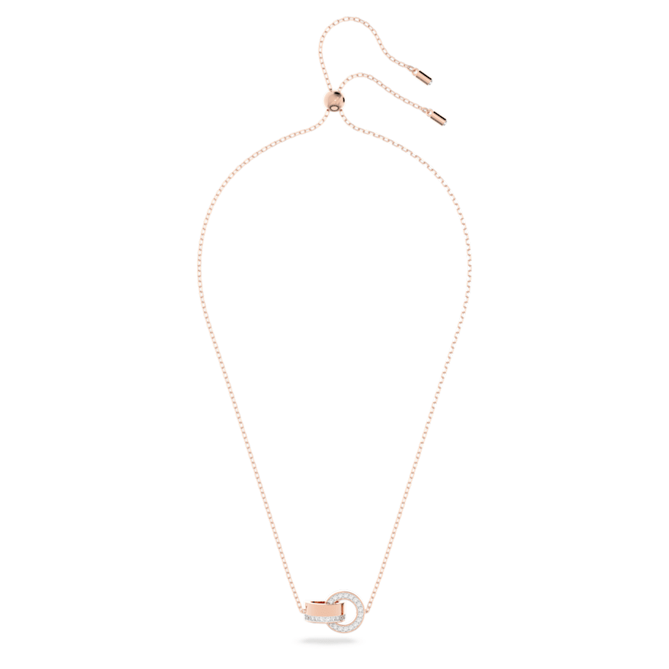 Hollow pendant, Interlocking loop, White