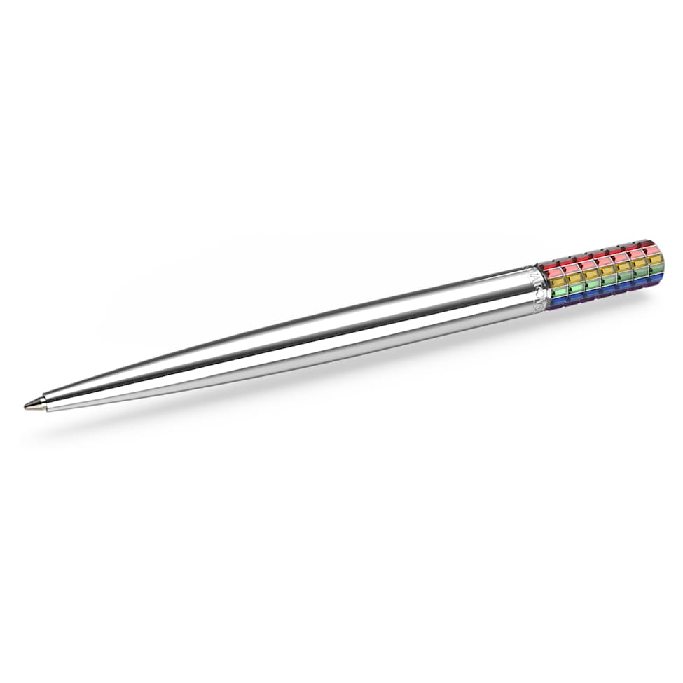 Ballpoint pen, Multicolored, Chrome plated by SWAROVSKI