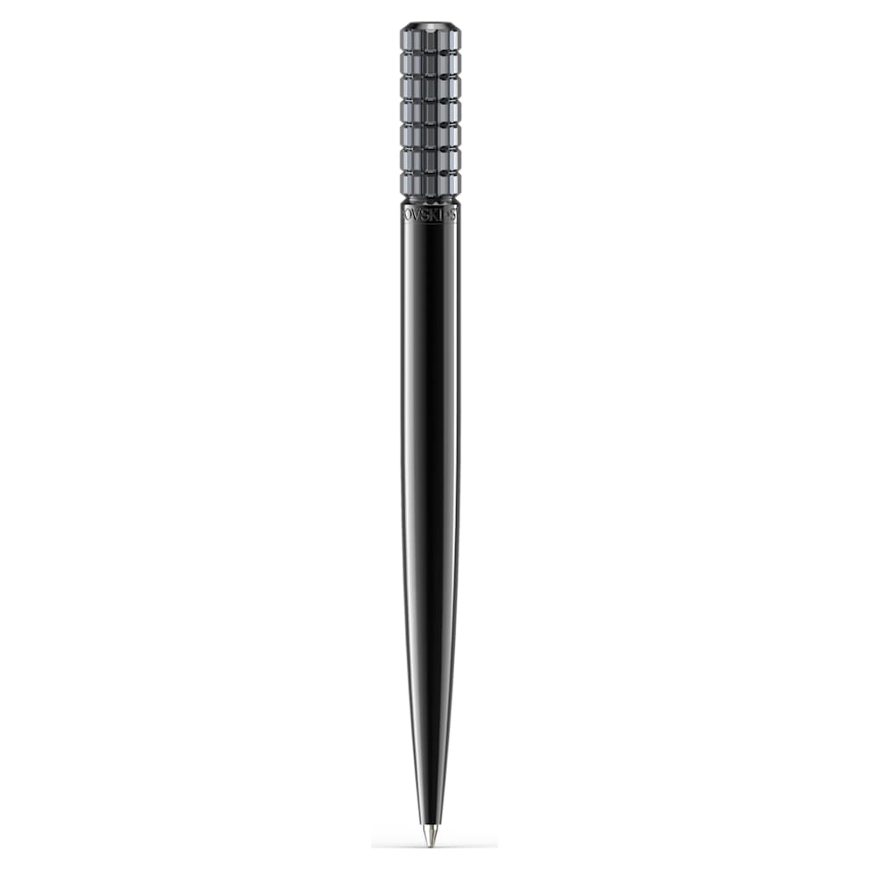 Ballpoint pen, Black, Black lacquered by SWAROVSKI