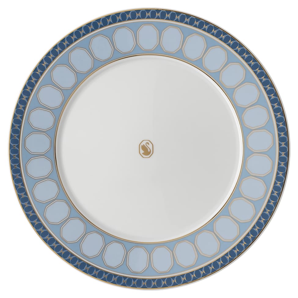 Signum plate set, Porcelain, Medium, Multicoloured by SWAROVSKI