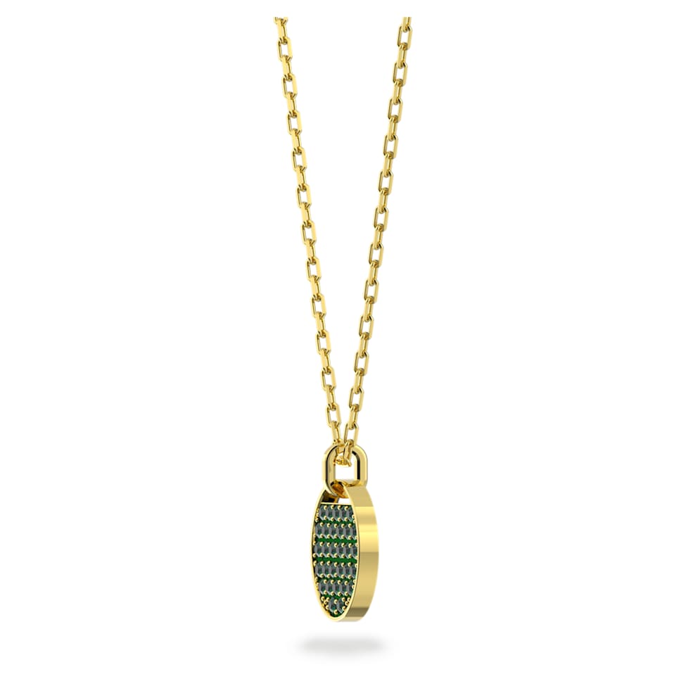 Ginger pendant, Green, Gold-tone plated by SWAROVSKI