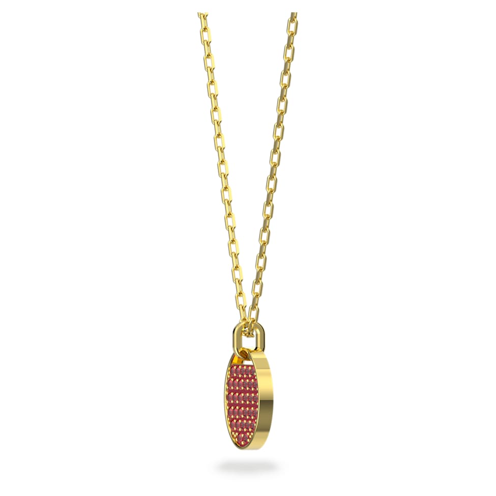 Ginger pendant, Red, Gold-tone plated by SWAROVSKI