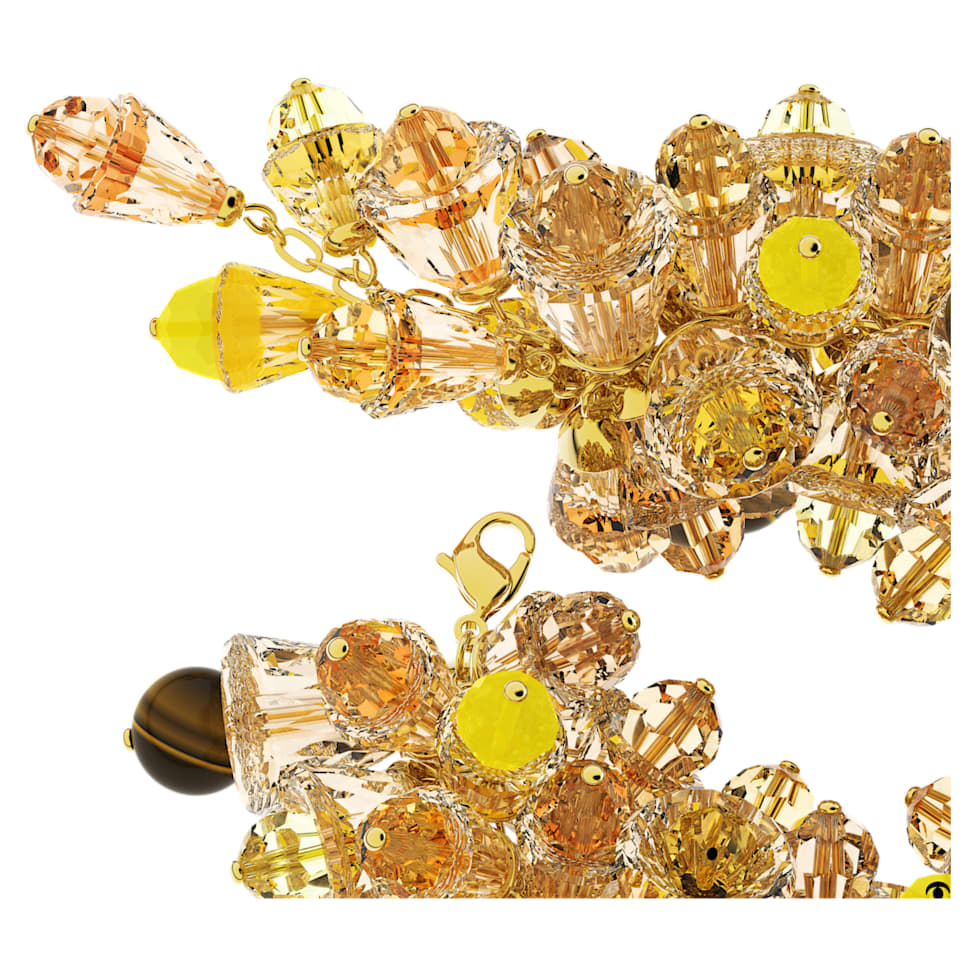 Somnia bracelet, Statement, Multicolored, Gold-tone plated by SWAROVSKI
