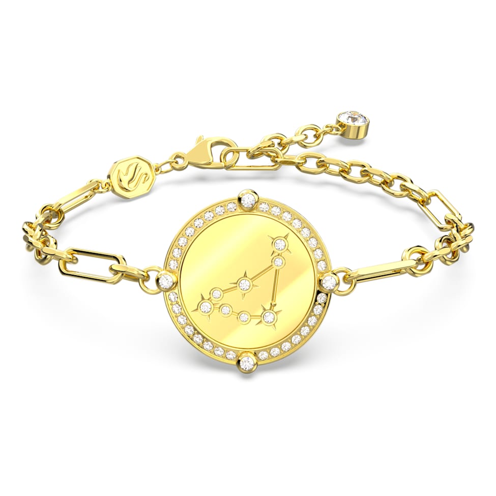 Zodiac bracelet, Capricorn, Gold tone, Gold-tone plated by SWAROVSKI