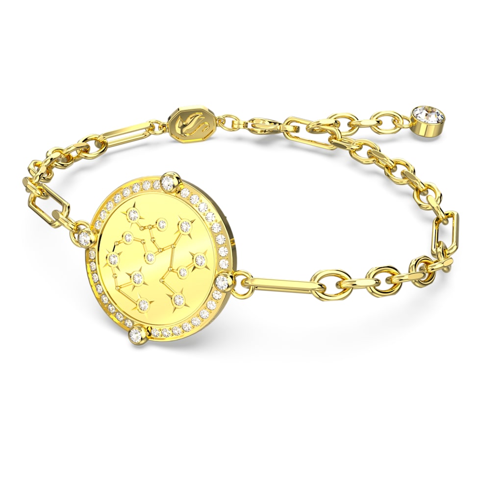 Zodiac bracelet, Sagittarius, Gold tone, Gold-tone plated by SWAROVSKI