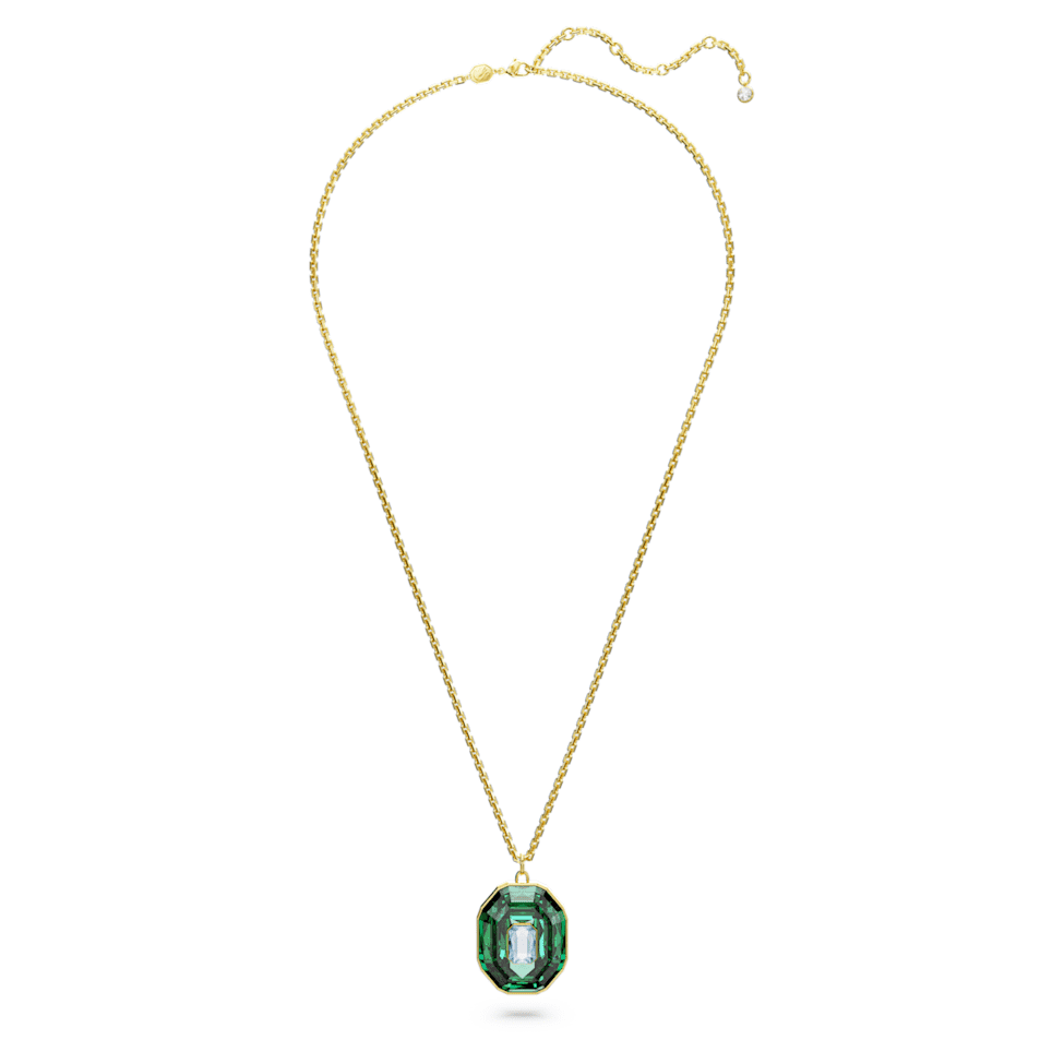 Chroma pendant, Mixed cuts, Large, Multicoloured, Gold-tone plated by SWAROVSKI
