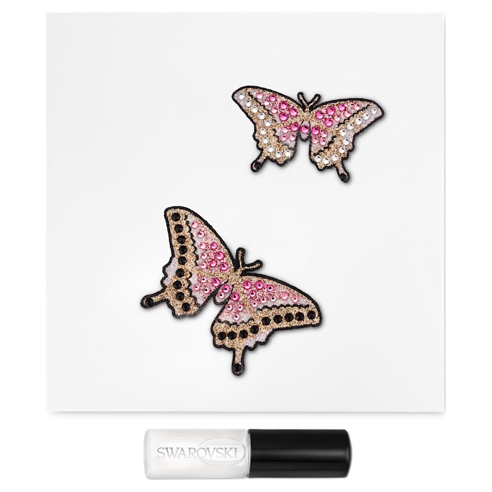 Body jewel, Set (2), Butterfly, Multicoloured by SWAROVSKI