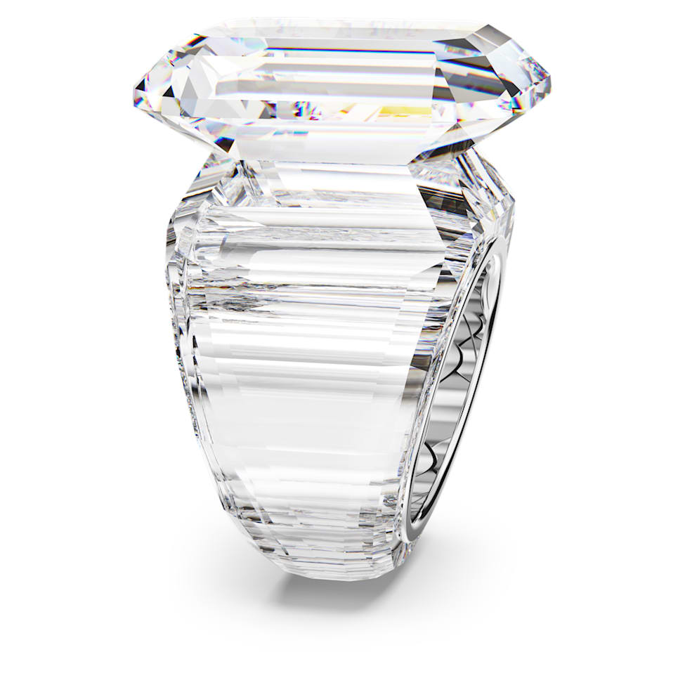 Lucent cocktail ring, Octagon cut, White by SWAROVSKI