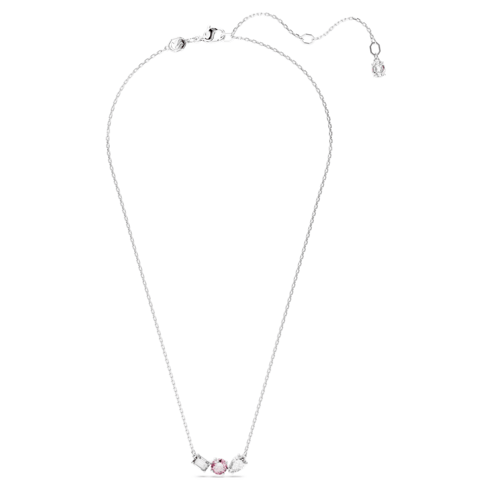 Mesmera pendant, Mixed cuts, Pink, Rhodium plated by SWAROVSKI