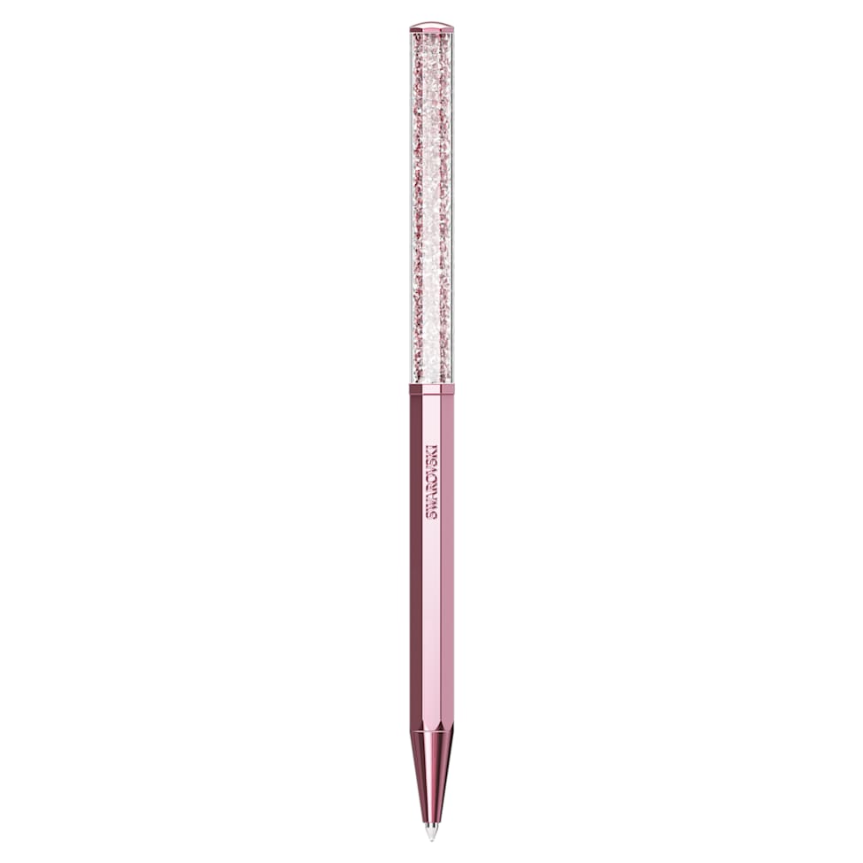 Crystalline ballpoint pen, Octagon shape, Pink, Pink lacquered by SWAROVSKI