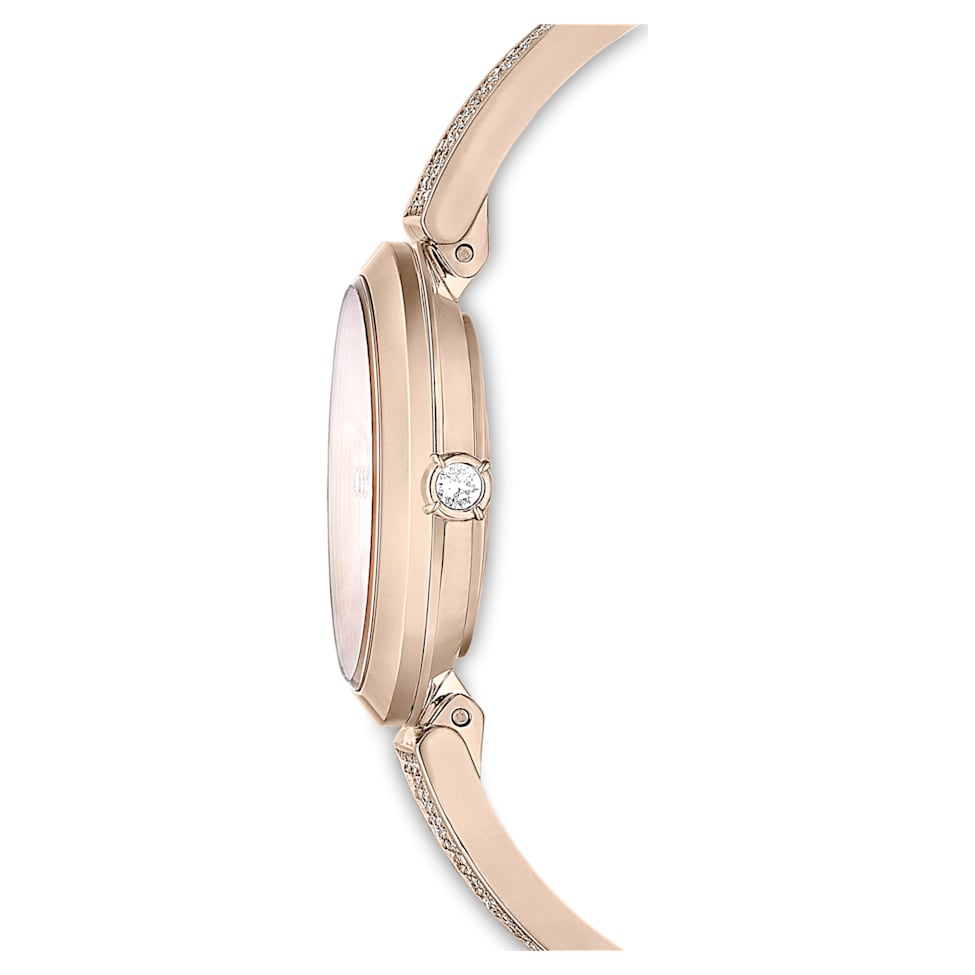 Illumina watch, Swiss Made, Metal bracelet, Gold tone