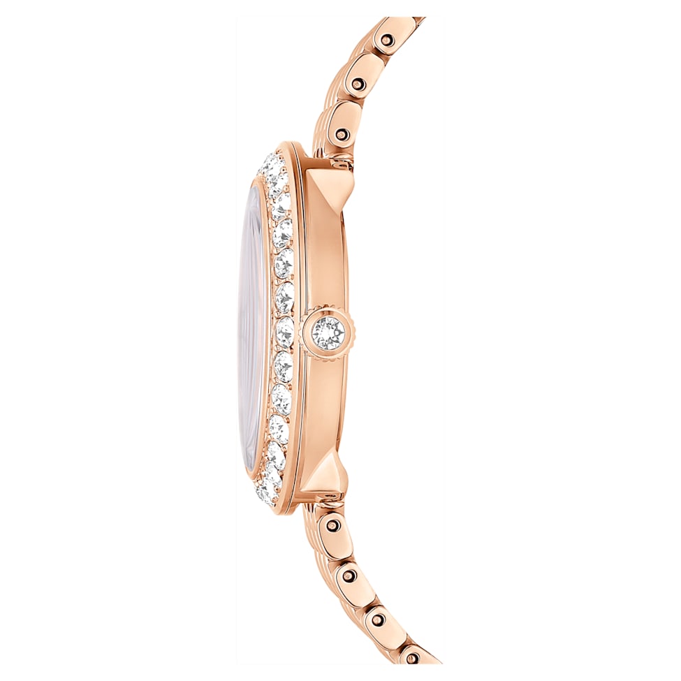 Certa watch, Swiss Made, Metal bracelet, Rose gold tone, Rose gold-tone finish by SWAROVSKI