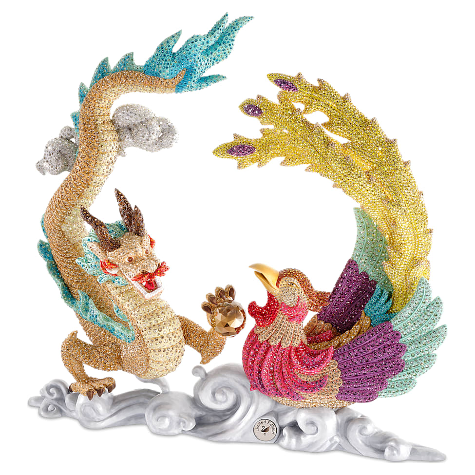 Crystal Myriad Dragon and Phoenix by SWAROVSKI