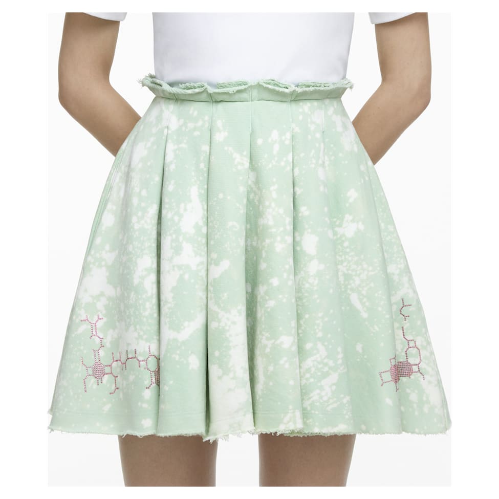 Liberal Youth Ministry, Bleached fleece skirt, Green by SWAROVSKI