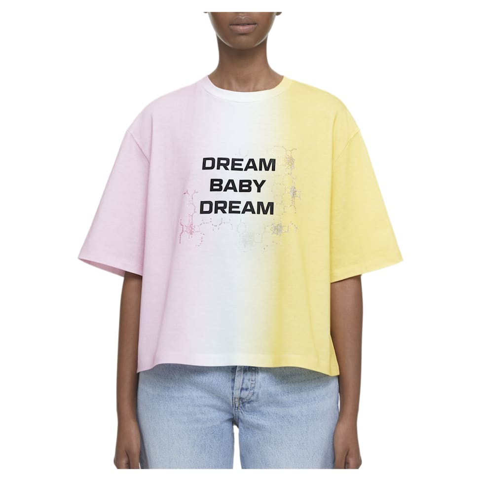 Liberal Youth Ministry, Gradient t-shirt, Pink by SWAROVSKI