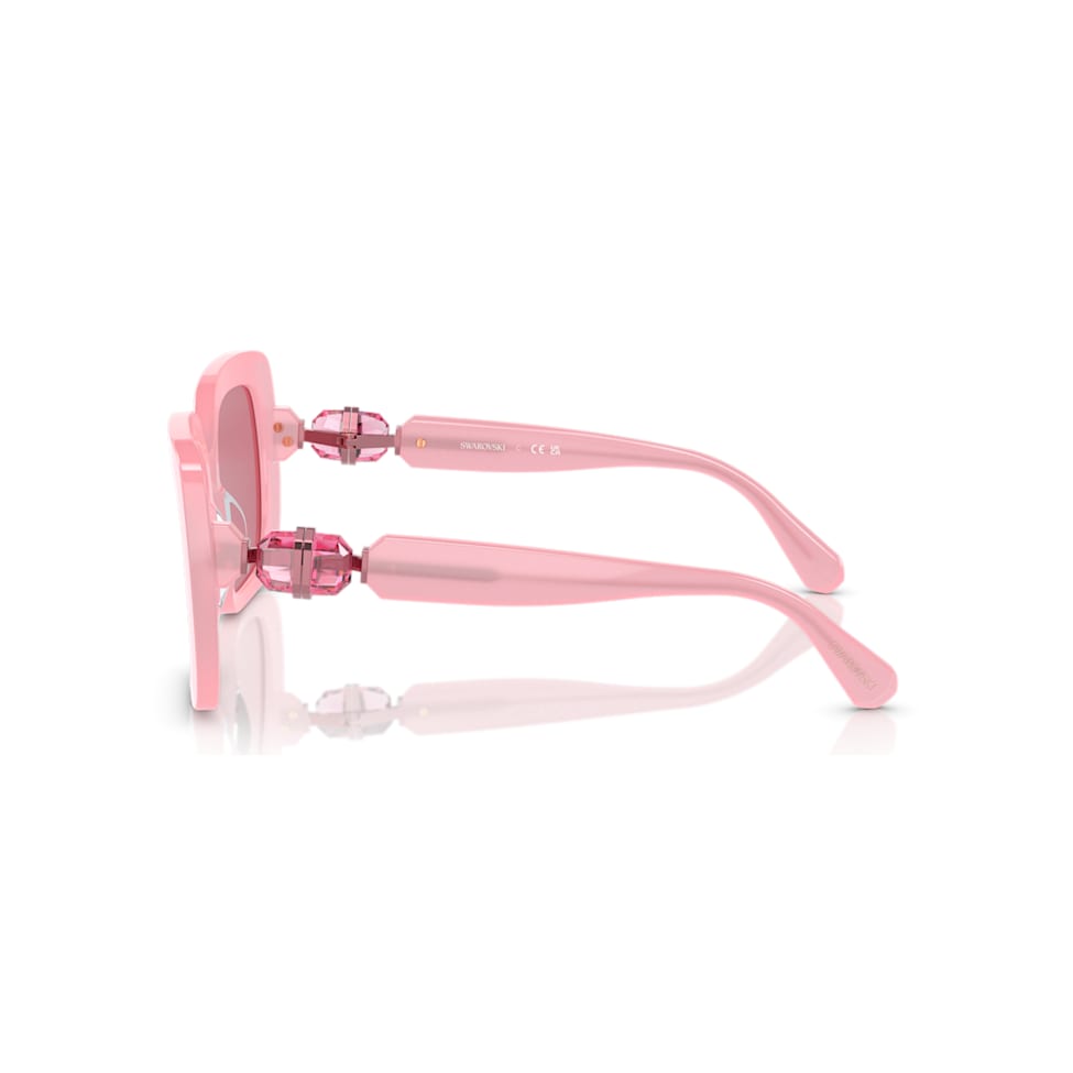 Sunglasses, Oversized, Square shape, SK0061, Pink by SWAROVSKI
