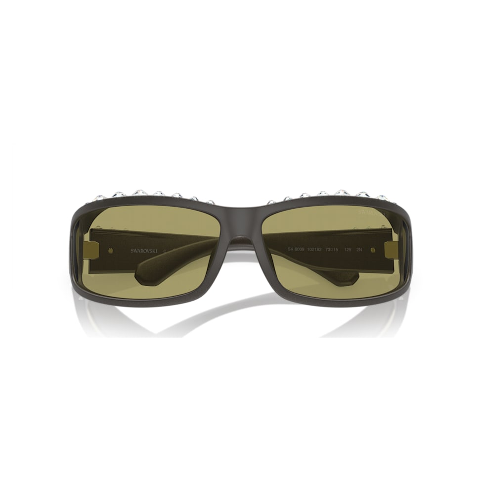 Sunglasses, Rectangular shape, SK6009, Gray by SWAROVSKI
