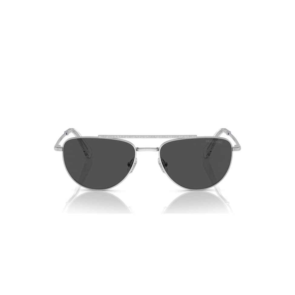 Sunglasses, Pilot shape, SK7007, Black by SWAROVSKI