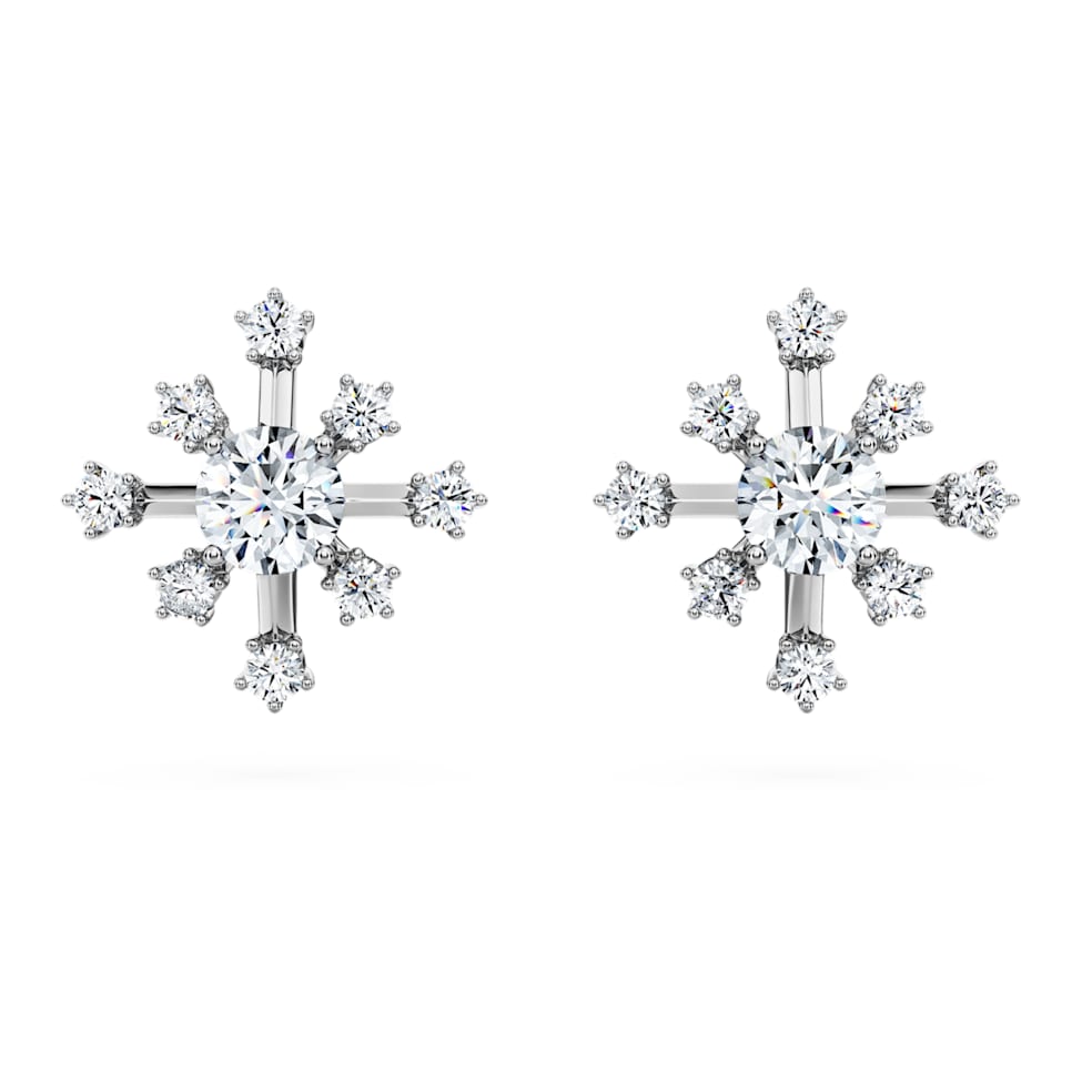 Galaxy stud earrings, Laboratory grown diamonds 0.5 ct tw, 14K white gold by SWAROVSKI