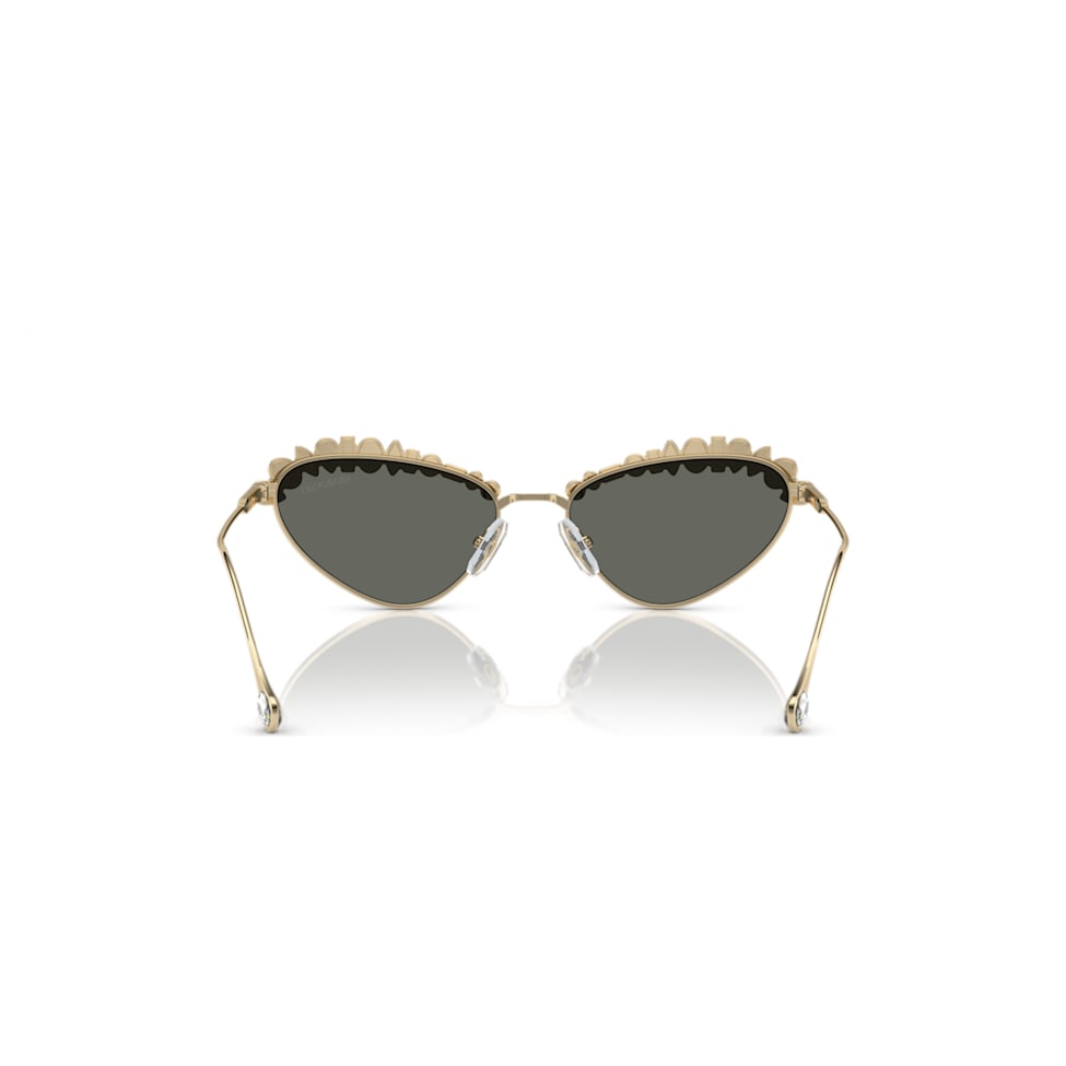 Sunglasses, Statement, Cat-eye shape, SK7009, Gold tone by SWAROVSKI