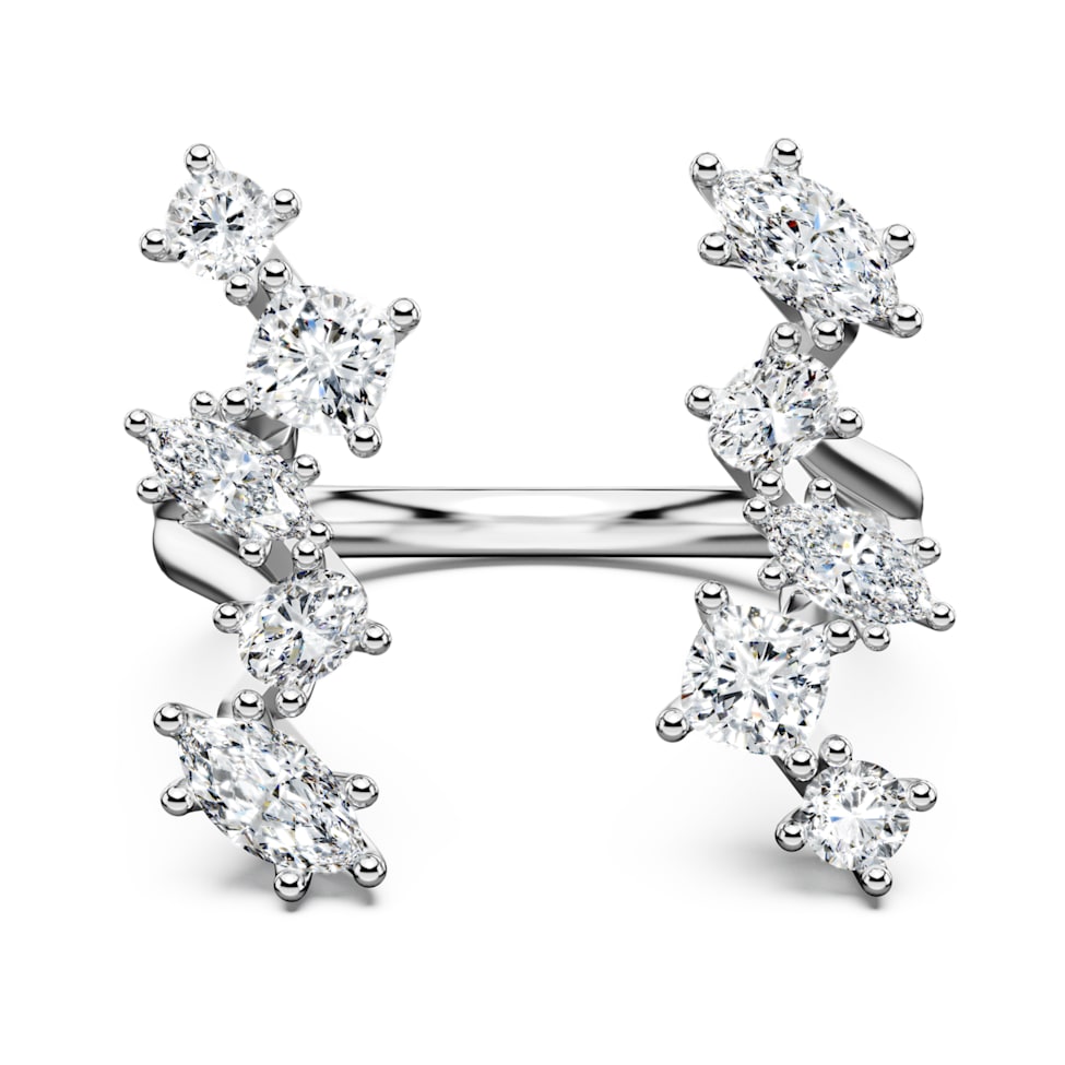 Galaxy open ring, Laboratory grown diamonds 1.25 ct tw, 14K white gold by SWAROVSKI