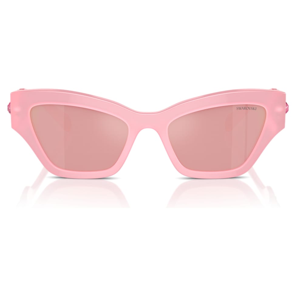 Sunglasses, Cat-Eye shape, Pink by SWAROVSKI