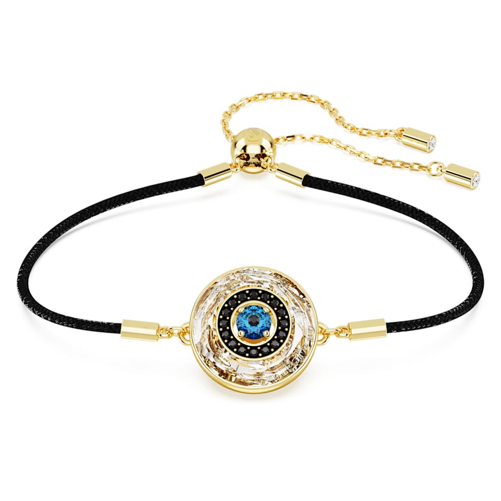 Symbolica bracelet, Evil eye, Multicolored, Gold-tone plated by SWAROVSKI