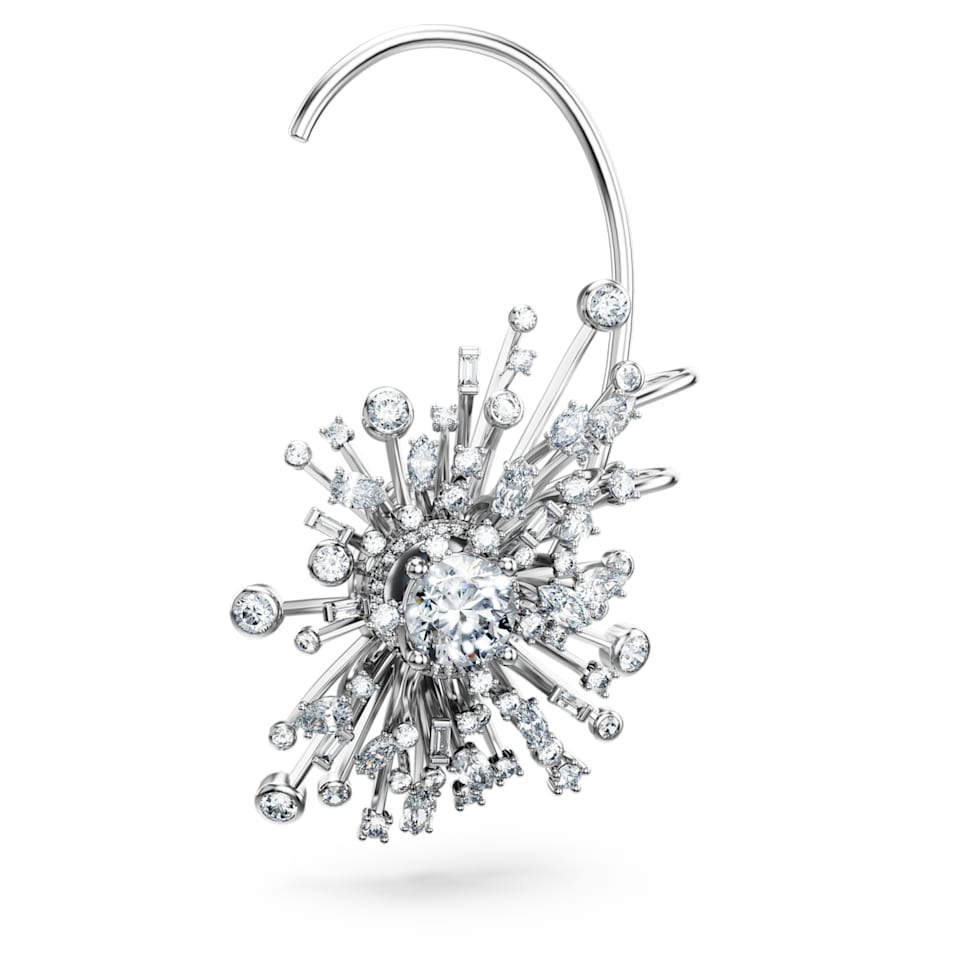 Galaxy earrings, Laboratory grown diamonds 14.67 ct tw, 18K white gold by SWAROVSKI