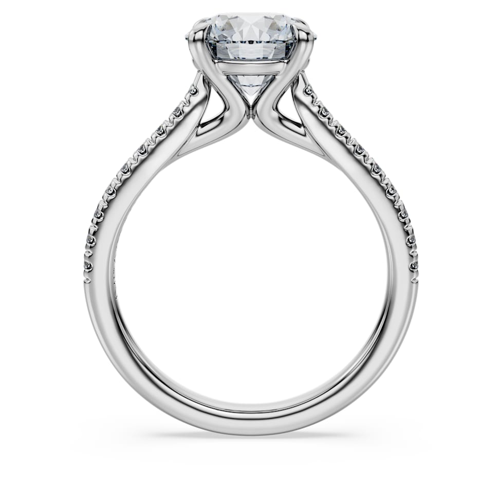 Eternity solitaire ring, Laboratory grown diamonds ct tw, Round cut