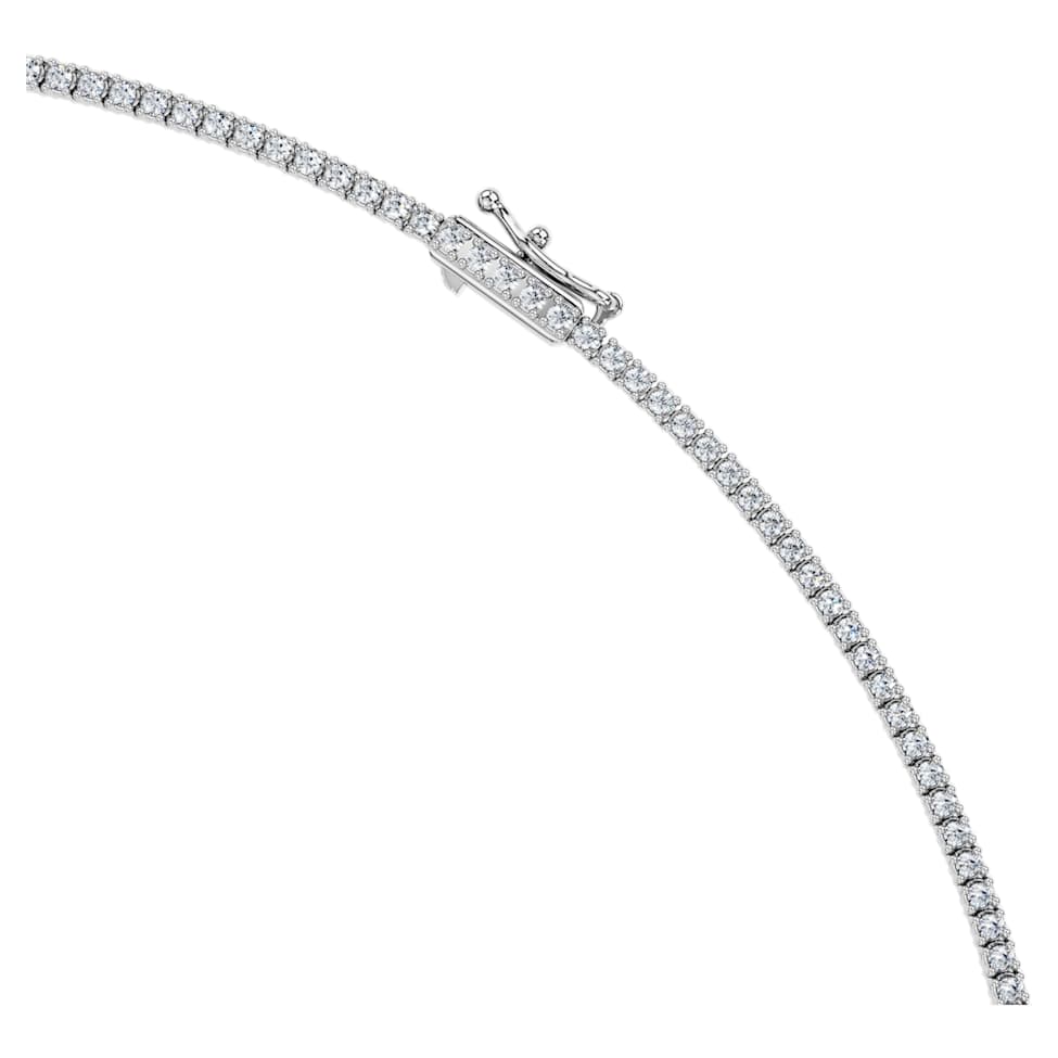 Eternity Tennis necklace, Laboratory grown diamonds 3 ct tw, 14K white gold by SWAROVSKI