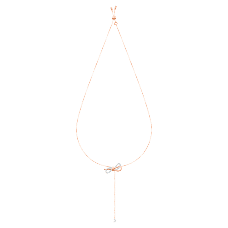 Swarovski Lifelong Bow necklace Bow White Mixed metal finish by SWAROVSKI Hillcrest Mall