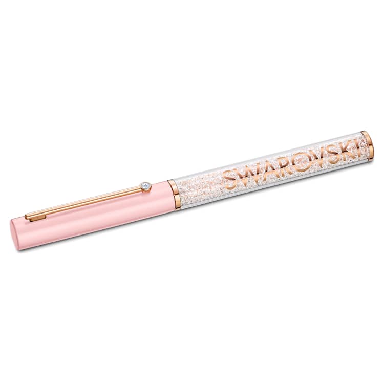 Crystalline Gloss ballpoint pen, Pink, Pink lacquered, rose gold-tone plated by SWAROVSKI