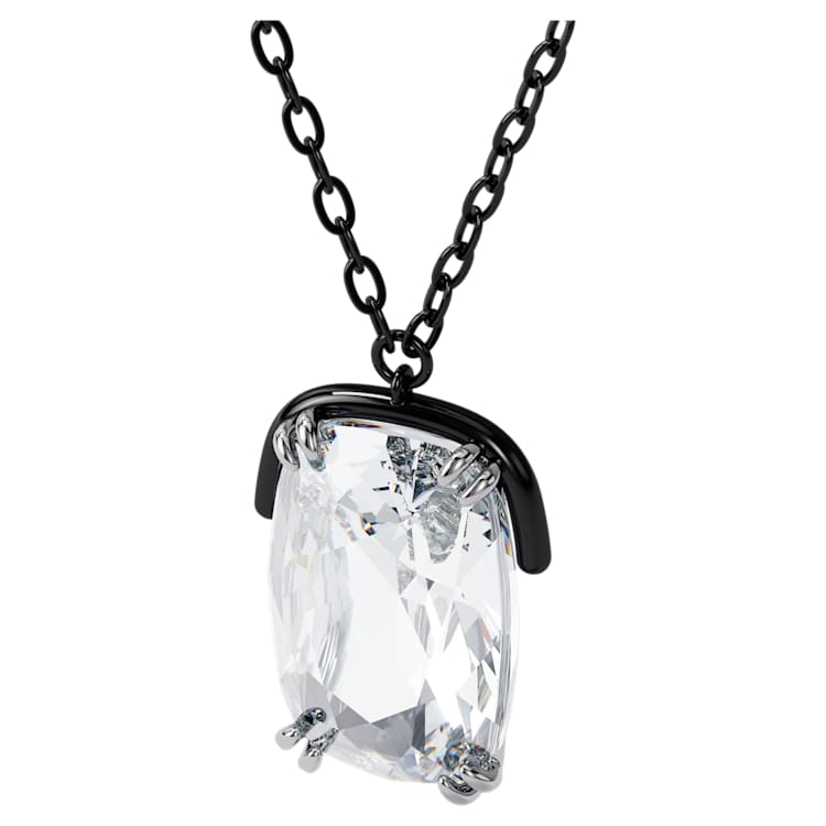 Harmonia pendant, Oversized crystal, White, Mixed metal finish by SWAROVSKI