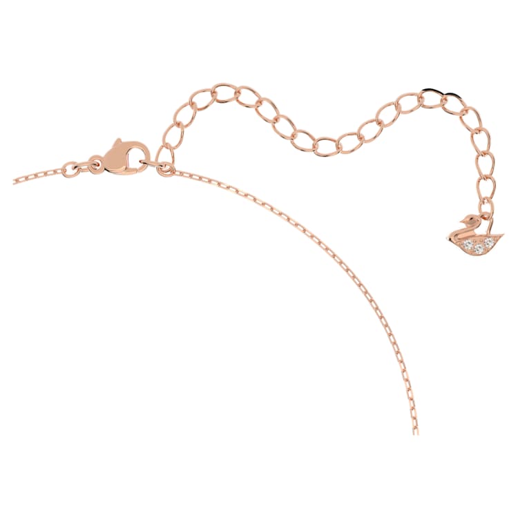 Stilla Attract set, Round cut, White, Rose gold-tone plated by SWAROVSKI