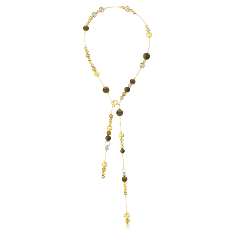 Somnia Y necklace, Multicoloured, Gold-tone plated by SWAROVSKI