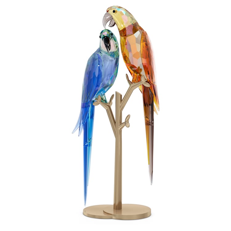 Jungle Beats Parrot Couple Bell & Brio by SWAROVSKI