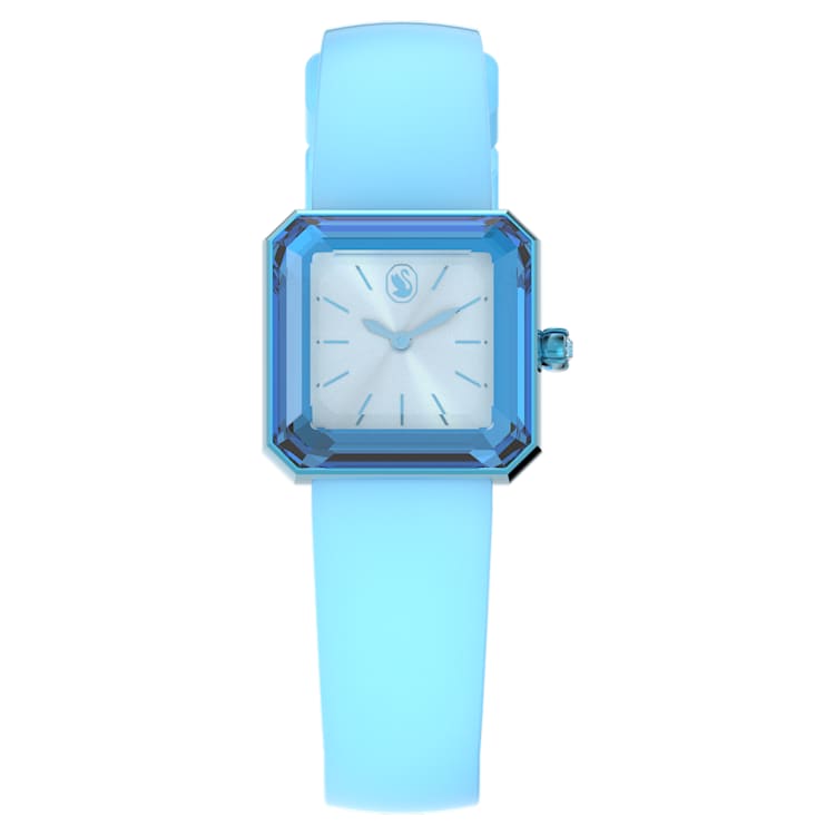 Watch, Silicone strap, Blue by SWAROVSKI