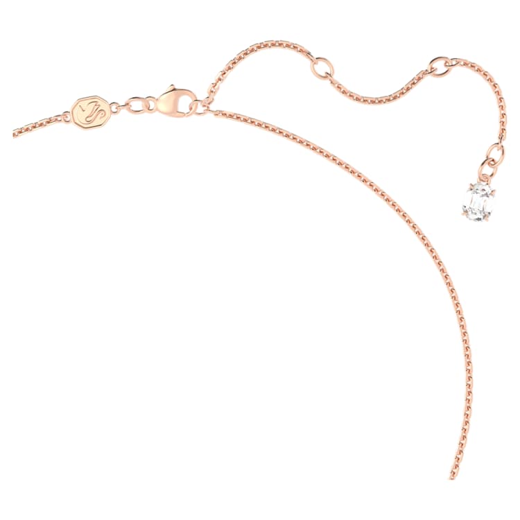 Sublima pendant, Heart, Small, Pink, Rose gold-tone plated by SWAROVSKI