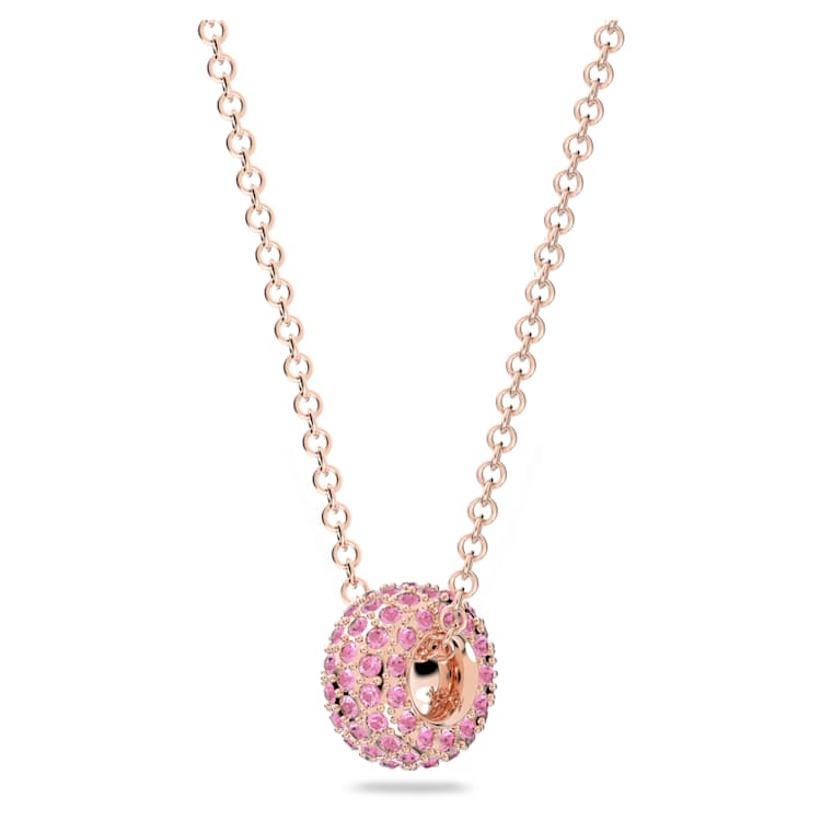 Dextera pendant, Pink, Rose gold-tone plated by SWAROVSKI