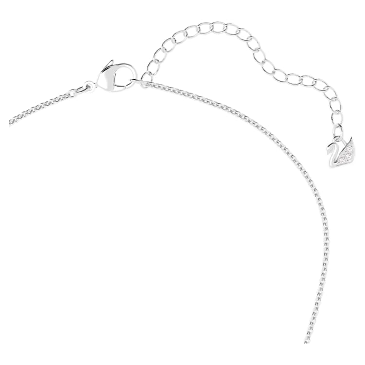 Una Angelic set, White, Rhodium plated by SWAROVSKI