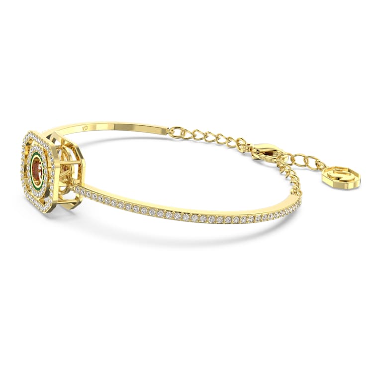 Alea bangle, Multicoloured, Gold-tone plated by SWAROVSKI