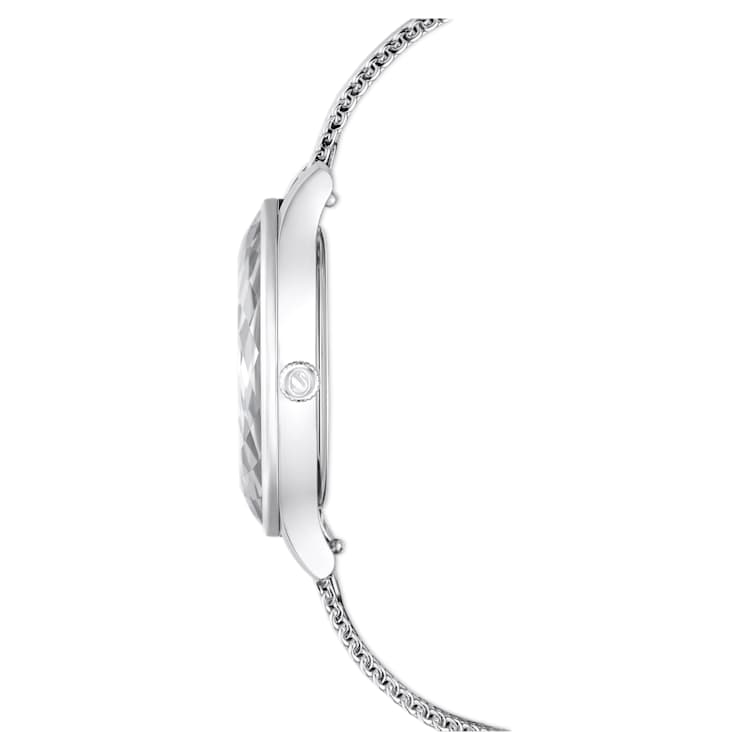 Octea Nova watch, Swiss Made, Metal bracelet, Silver Tone, Stainless steel by SWAROVSKI