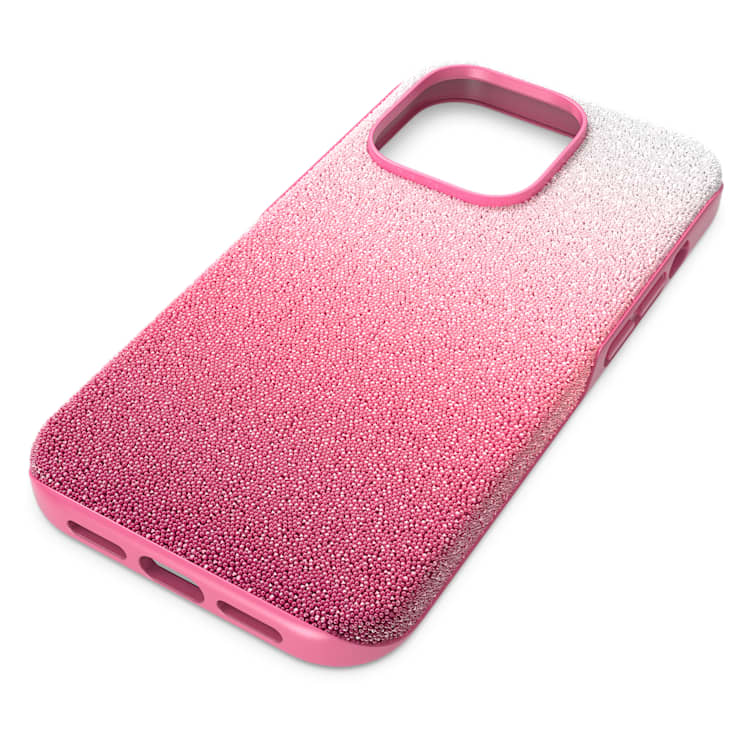 High smartphone case, Colour gradient, iPhone® 14 Pro, Pink by SWAROVSKI